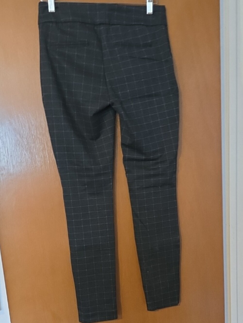 Dalia Womens Charcoal Gray Windowpane Stretch Dress Pant - Picture 3 of 3